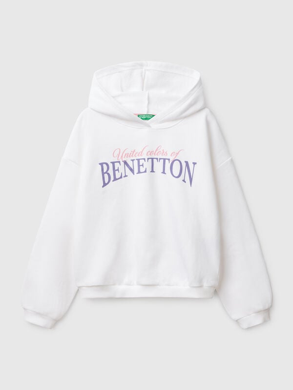 Sweat avec impression et capuche  Filles