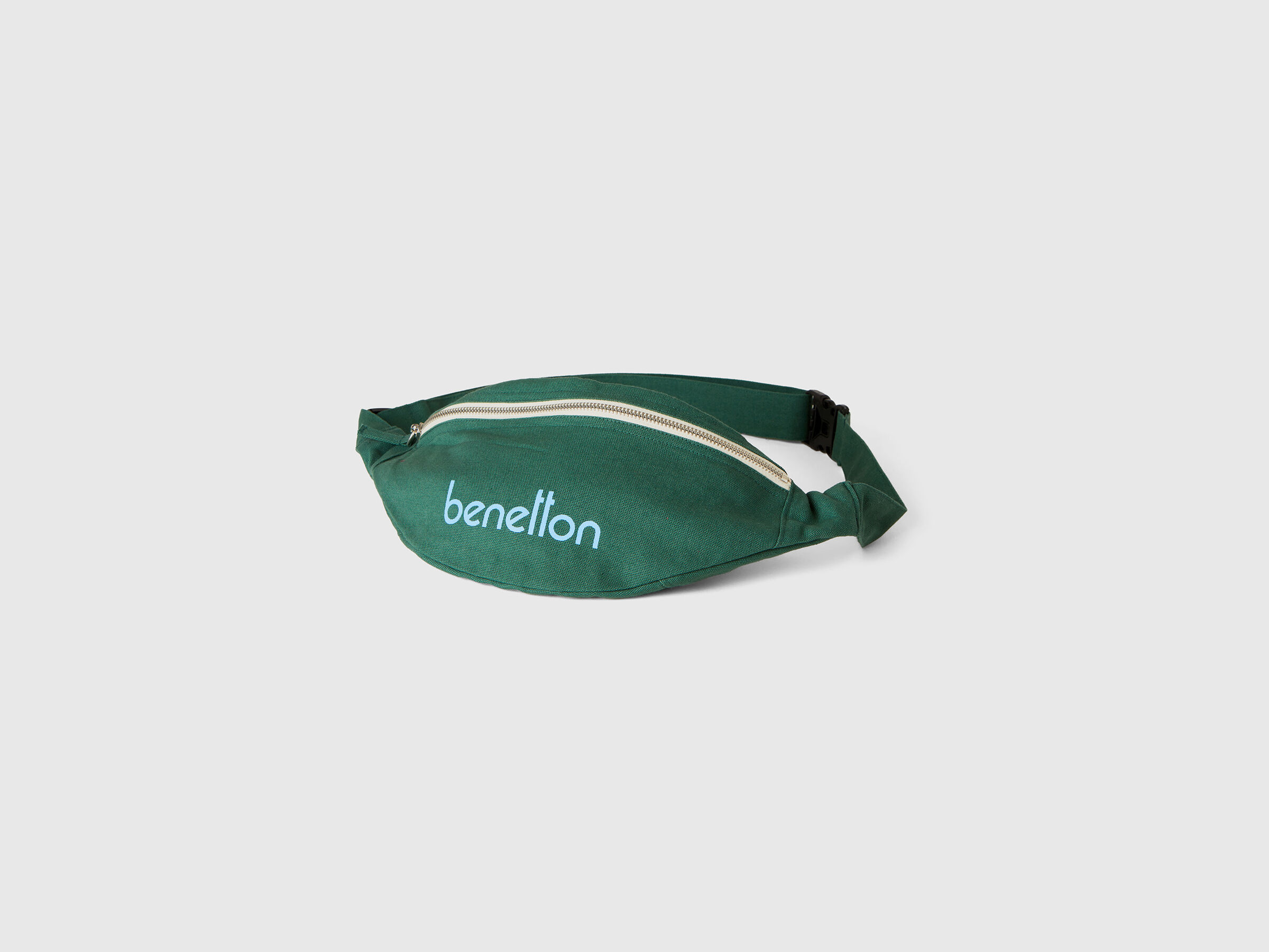Military green pouch in pure cotton image number 0