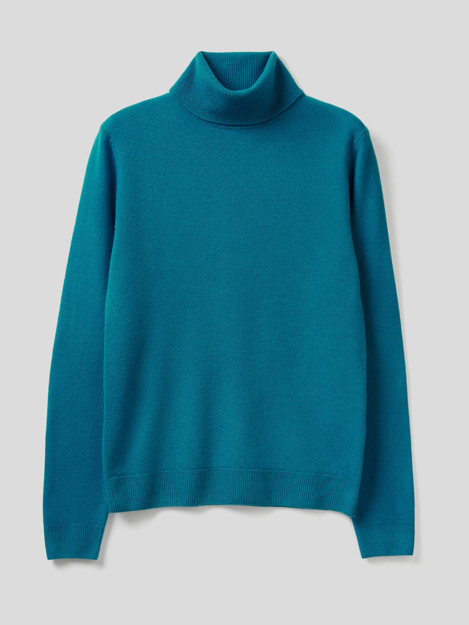 Pull chaud col roulé en pure laine vierge image number 1