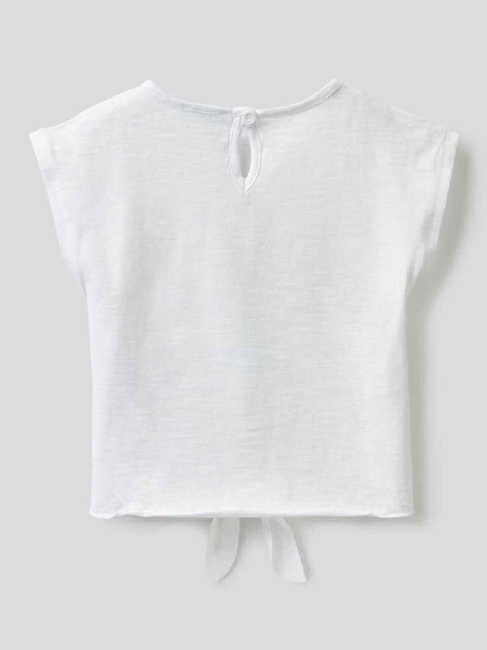 T-shirt 100% coton avec noeud en bas image number 2