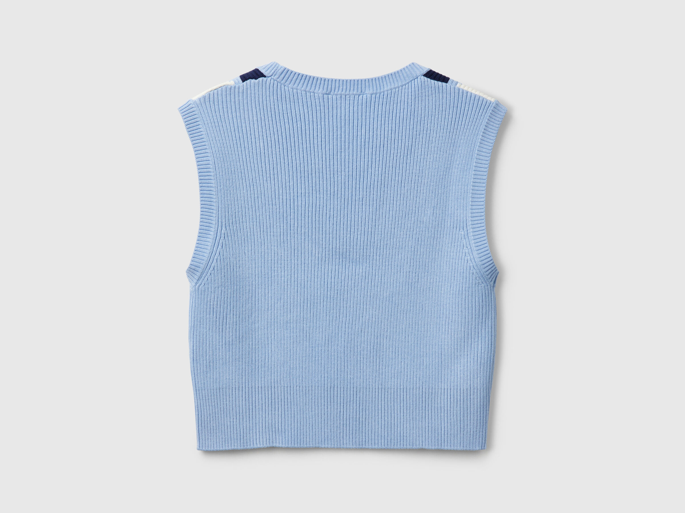 SLEEVELESS SWEATER Femme image number 4
