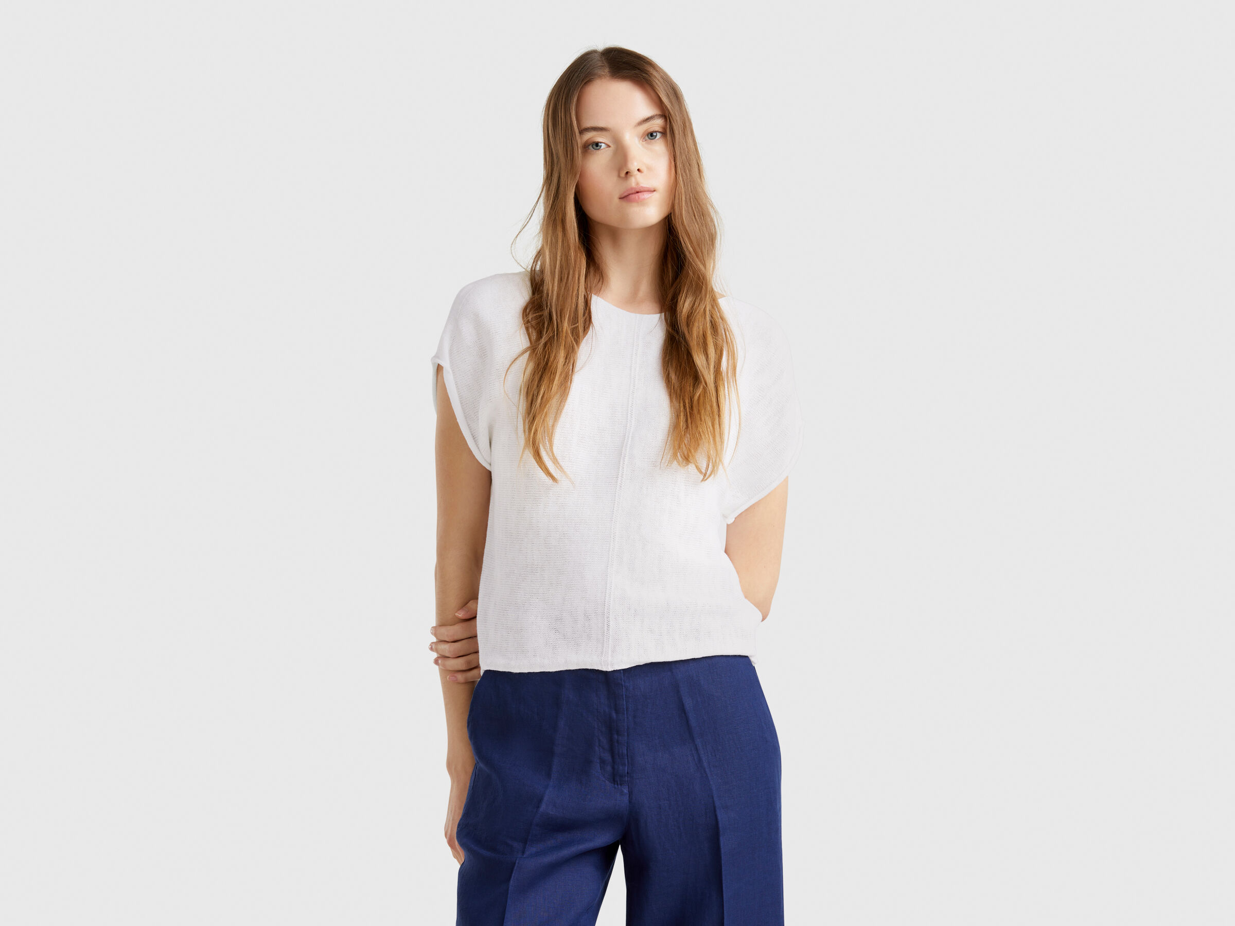 S/L V NECK SWEATER Femme image number 0