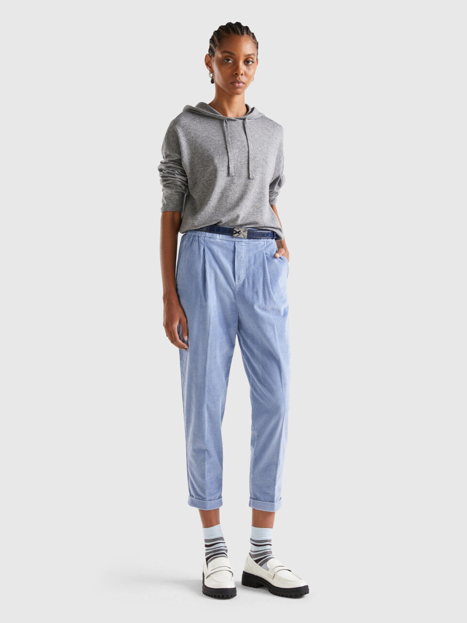 Pantalon blanc sale stretch femme