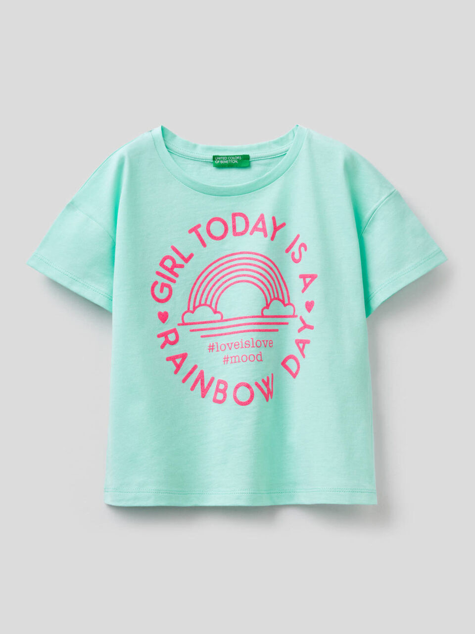 T-shirt coupe boxy en pur coton image number 1