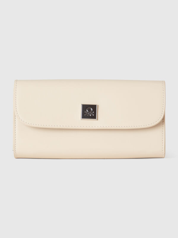 Grand portefeuille en tissu enduit Femme