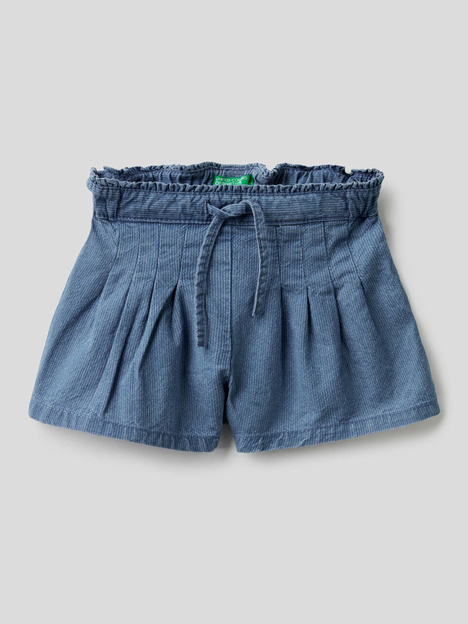 Short en denim rayé image number 1