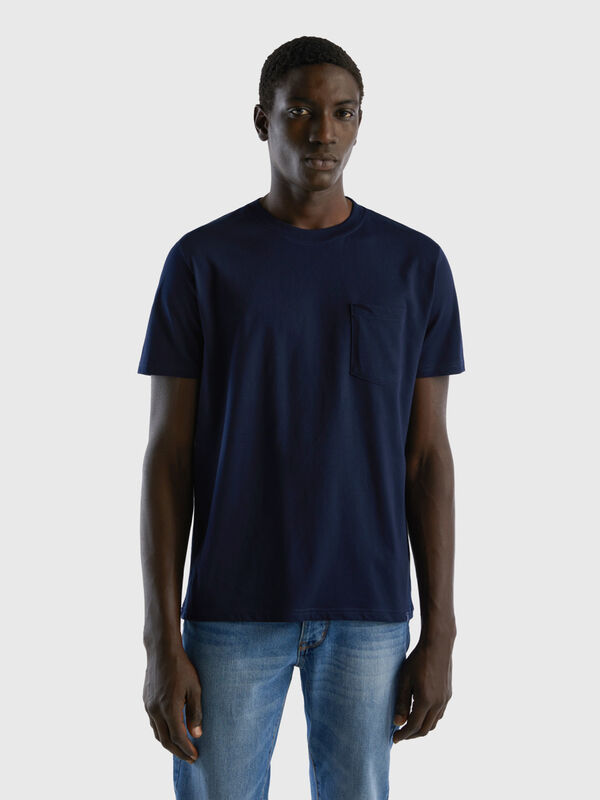 T-shirt 100% coton avec pochette Homme