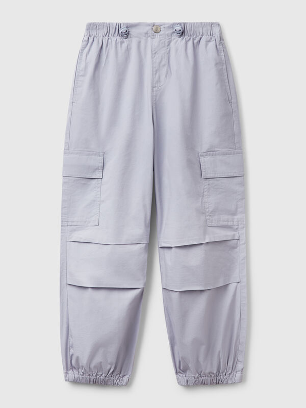 Pantalon cargo en coton stretch Filles
