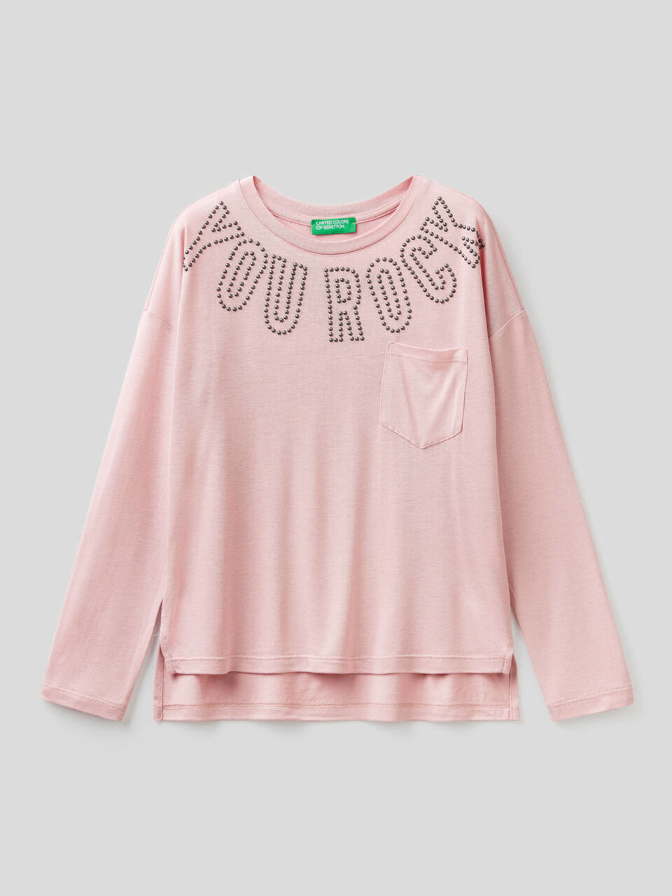T-shirt manches longues avec clous image number 1