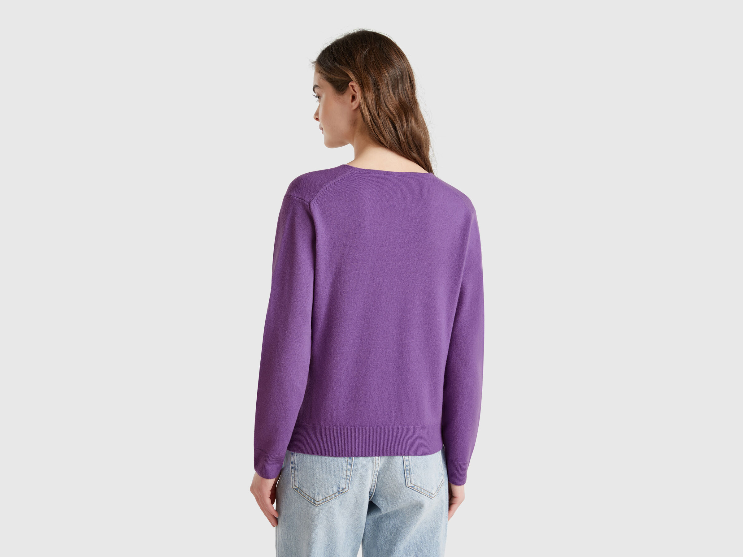 V NECK SWEATER L/S Femme image number 1