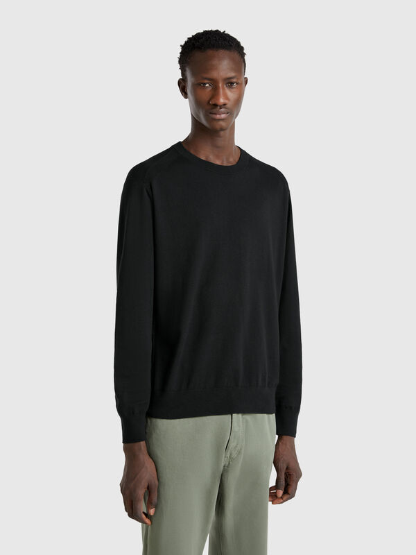Pull en viscose et soie mélangées Homme