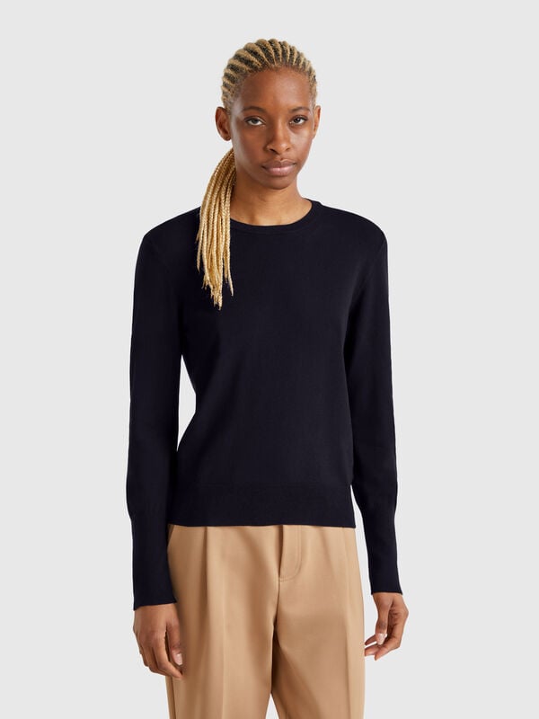 Pull coupe slim en viscose mélangée Femme