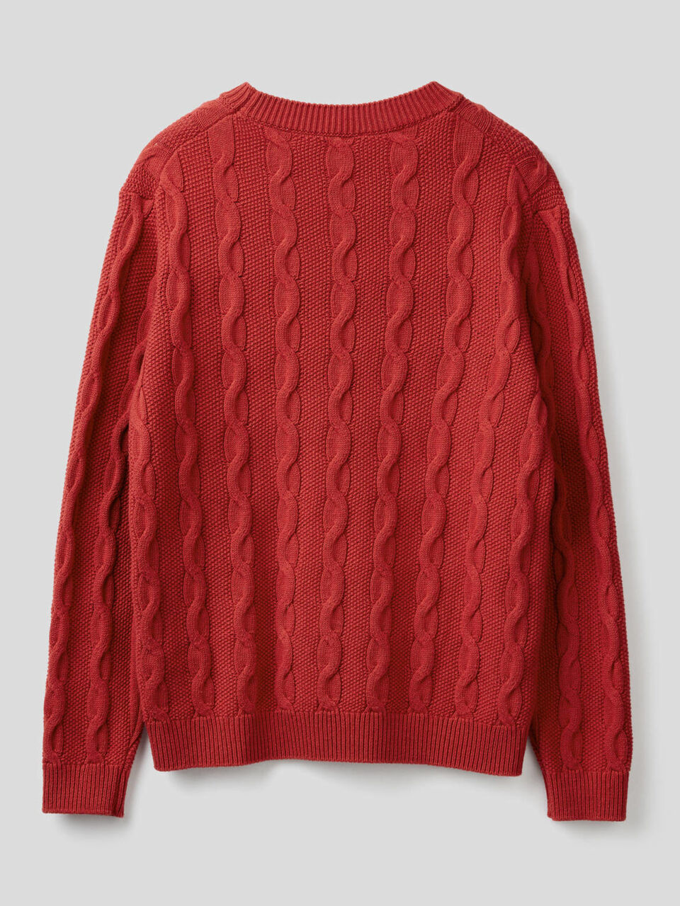 Maglione girocollo a trecce image number 2