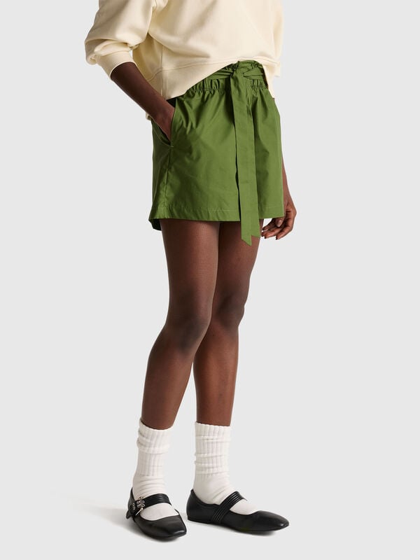 Bermuda avec ceinture Femme