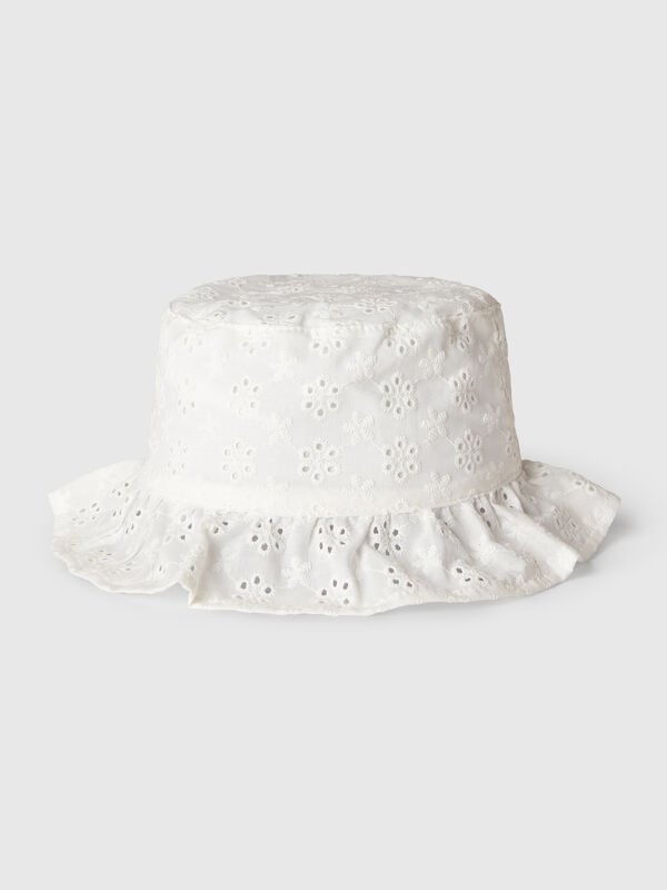 Casquette avec broderie anglaise Filles