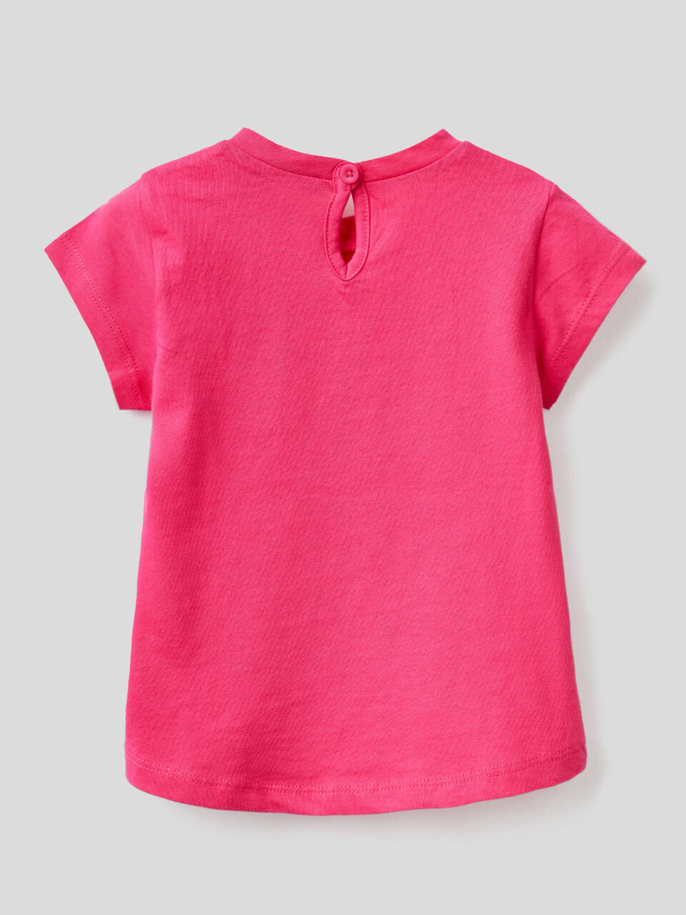 T-shirt en coton avec poche imprimée image number 2