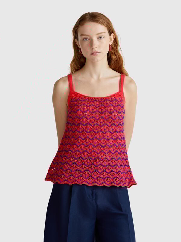 Débardeur en crochet Femme