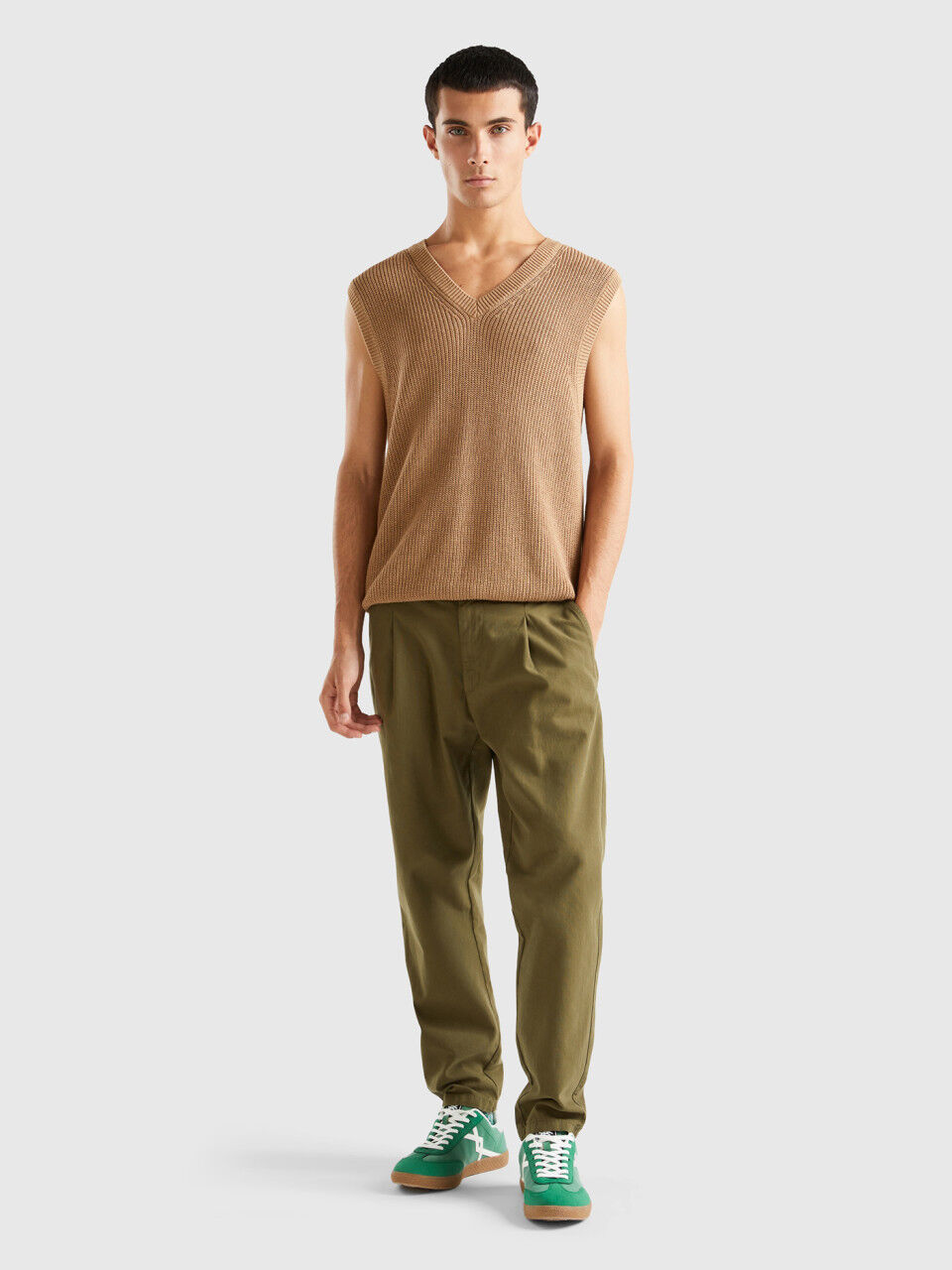 Pantalon benetton homme clearance