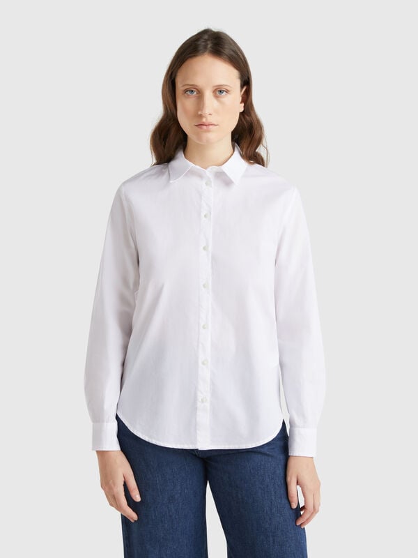 Chemise en coton coupe classique Femme