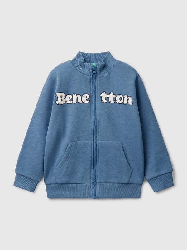 Sweat en coton avec fermeture éclair Garçon