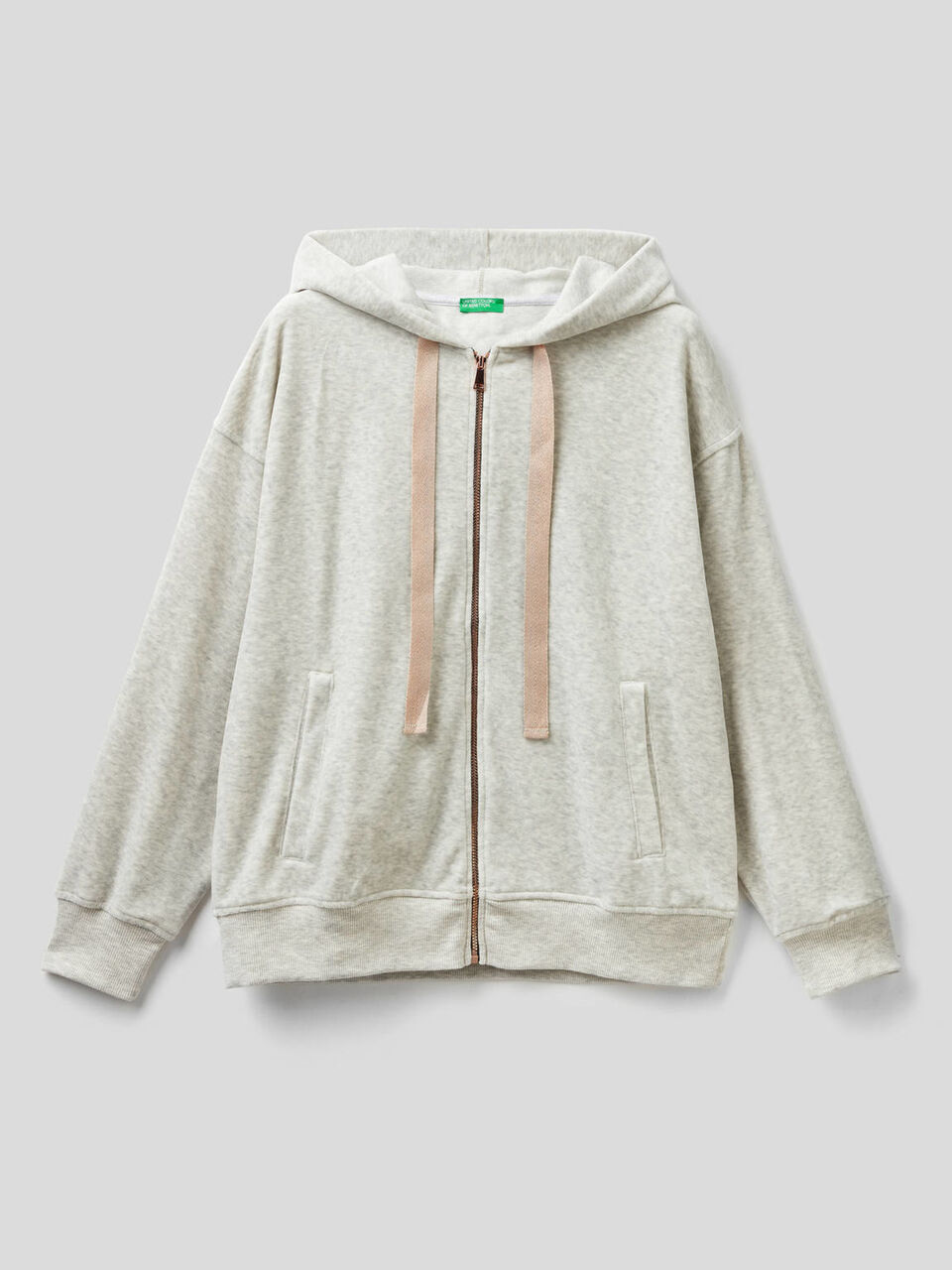 Sweat à capuche et cordon de serrage en lurex image number 1