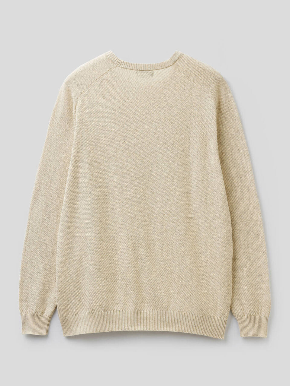 Pull en mélange de coton et lin Homme image number 2