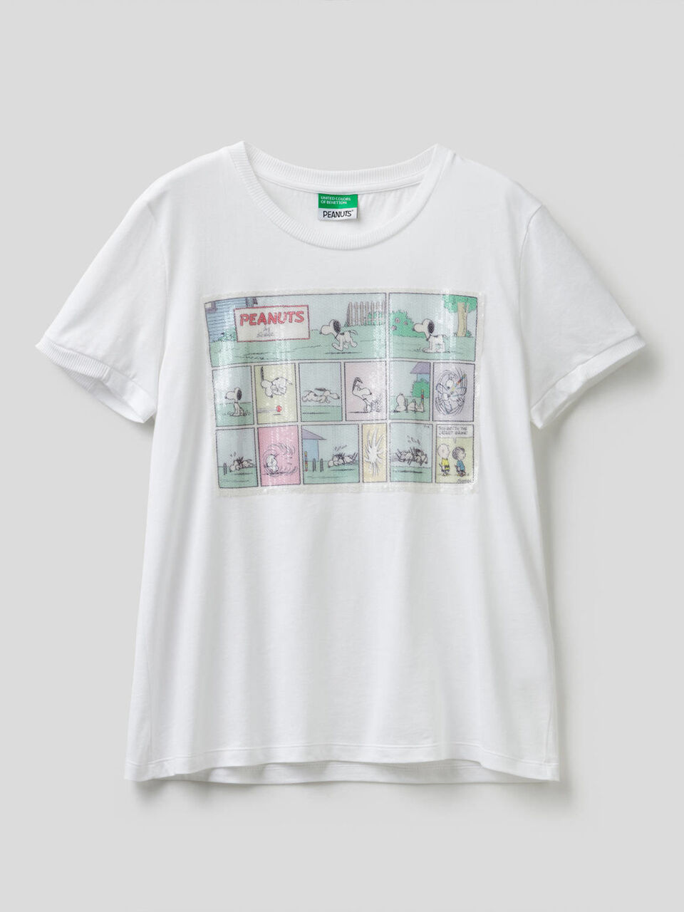 T-shirt avec lé à paillettes image number 1