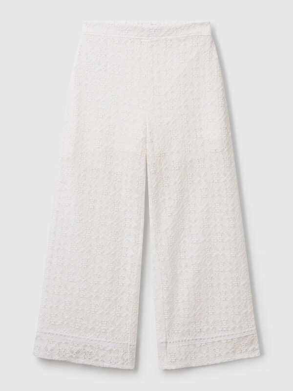 Pantalon large en dentelle Filles
