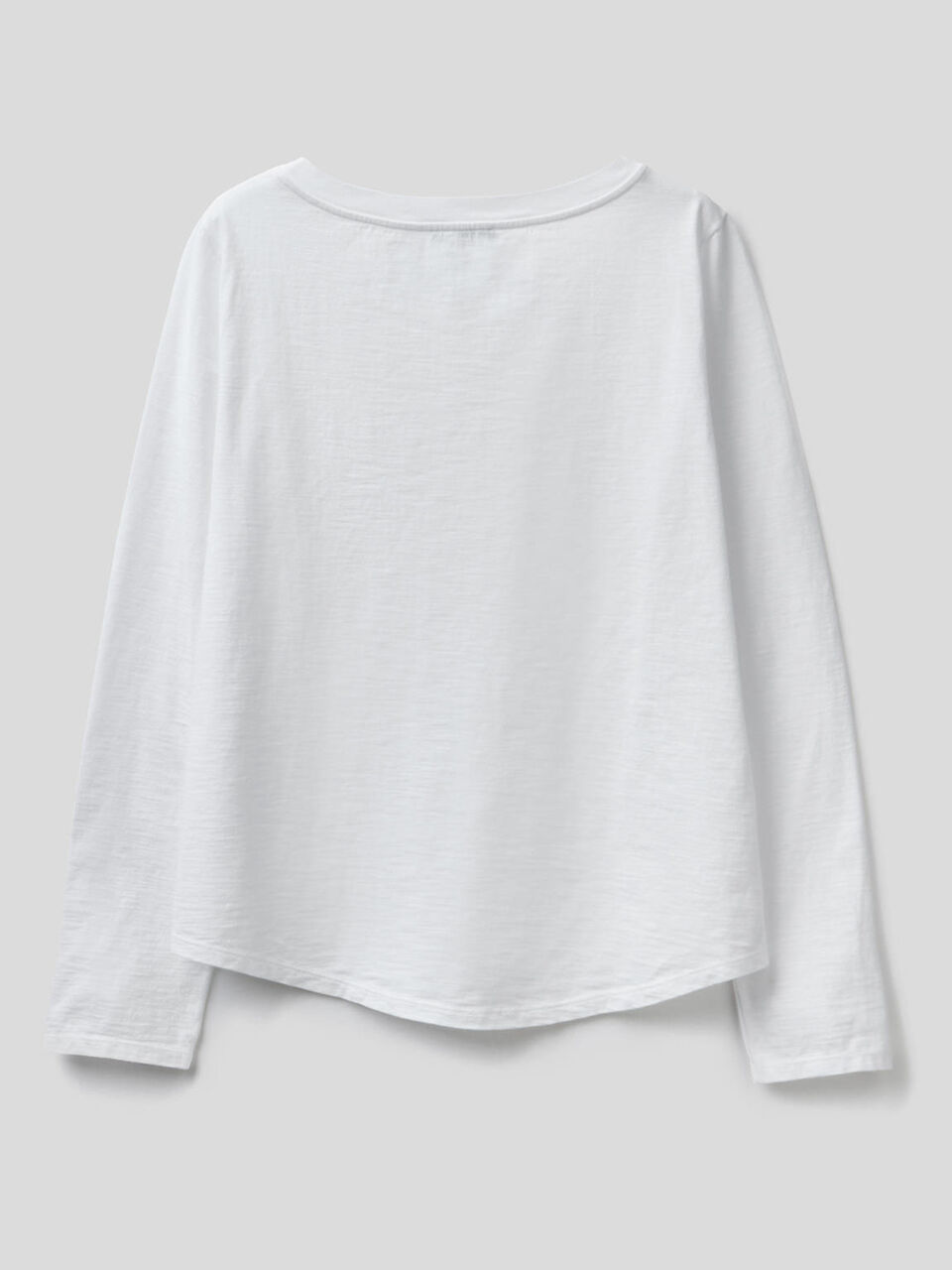 T-shirt manches longues en pur coton image number 2
