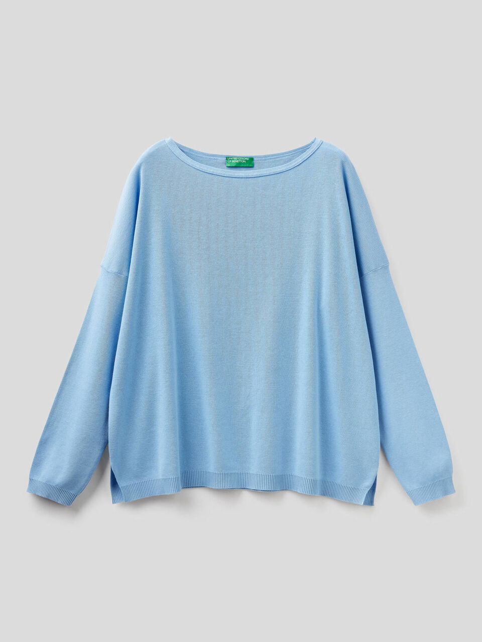 Pull en coton avec encolure ronde image number 1