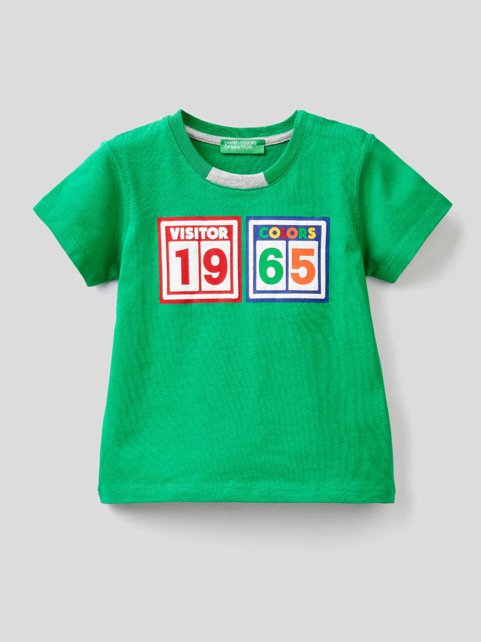 T-shirt 100% coton avec imprimé multicolore image number 1