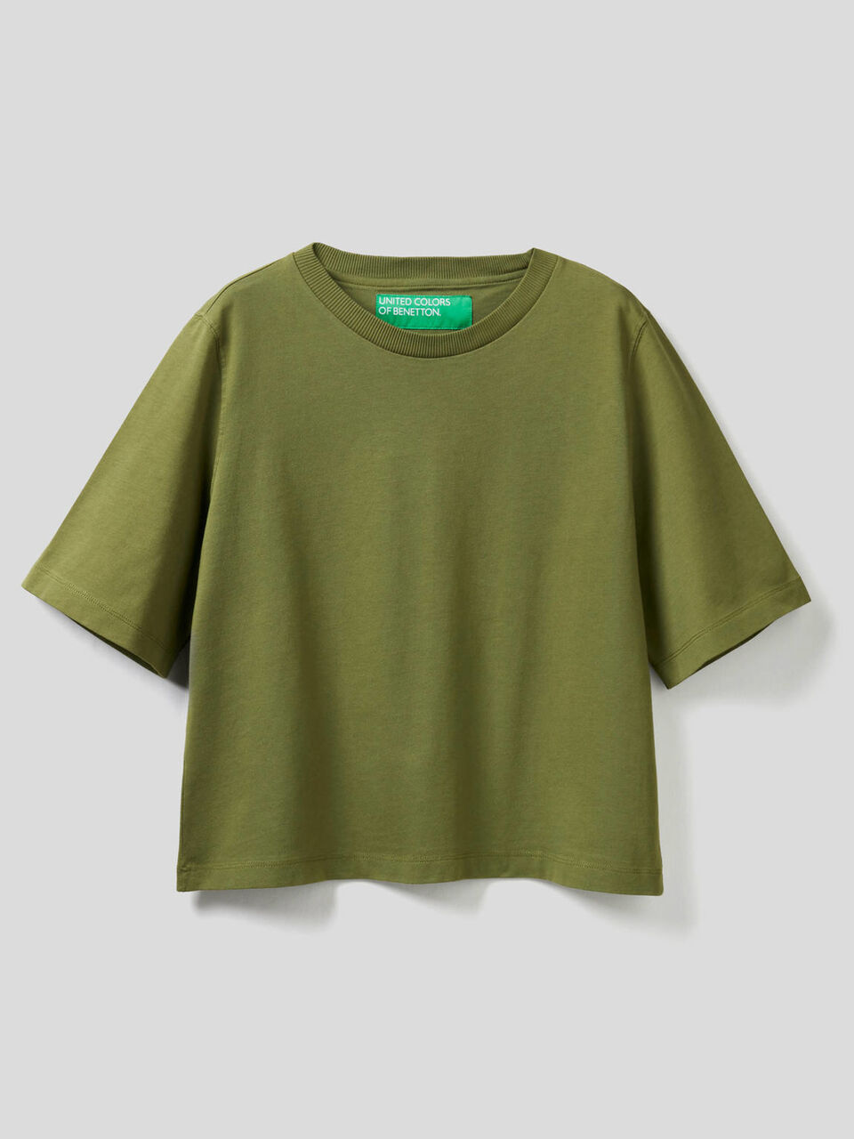T-shirt coupe boxy 100% coton image number 1