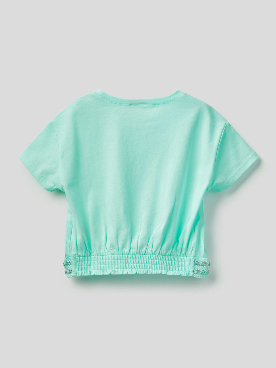 T-shirt en coton avec coupe cropped image number 2