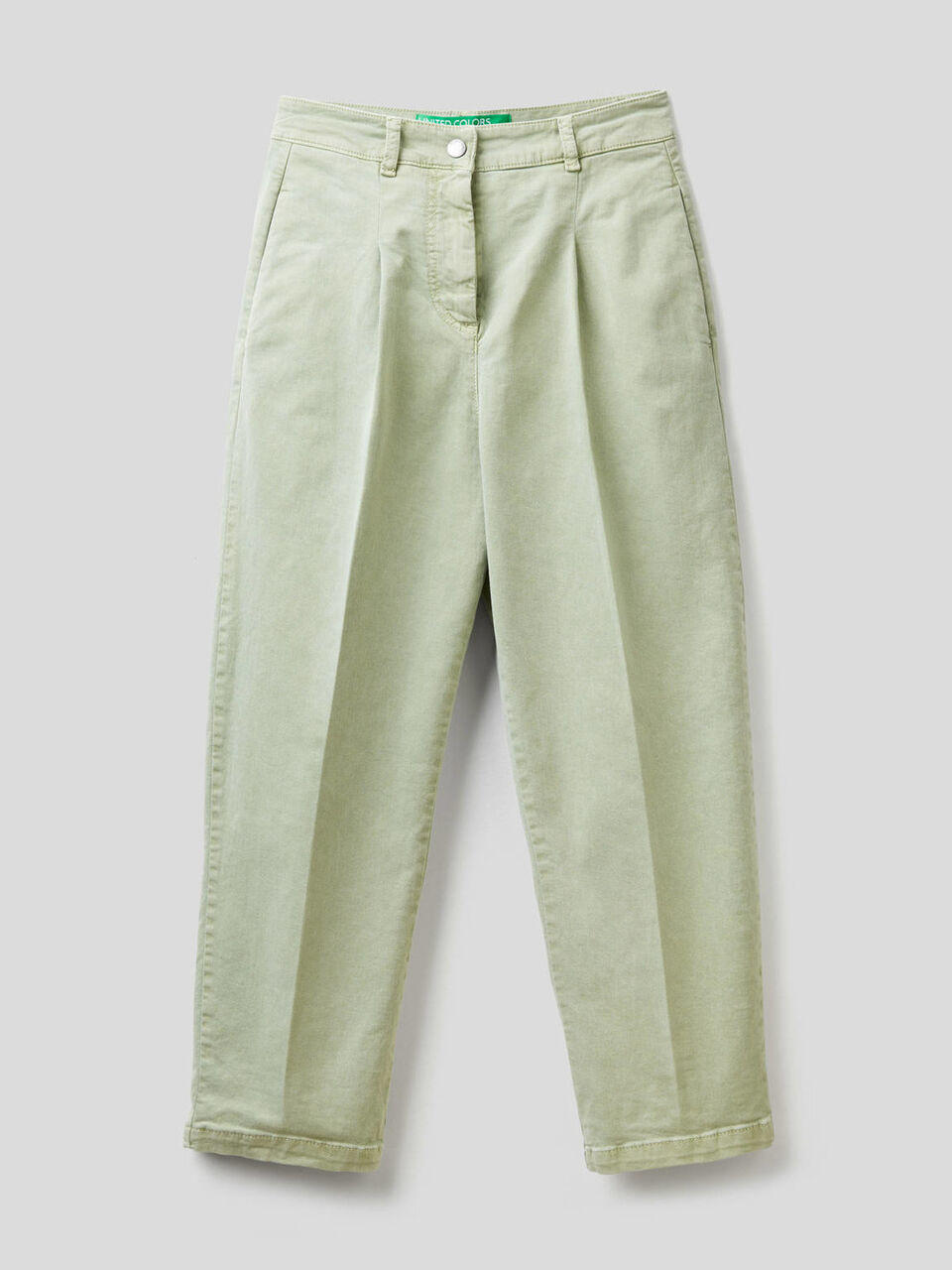 Pantalon coupe carrot avec plis image number 1