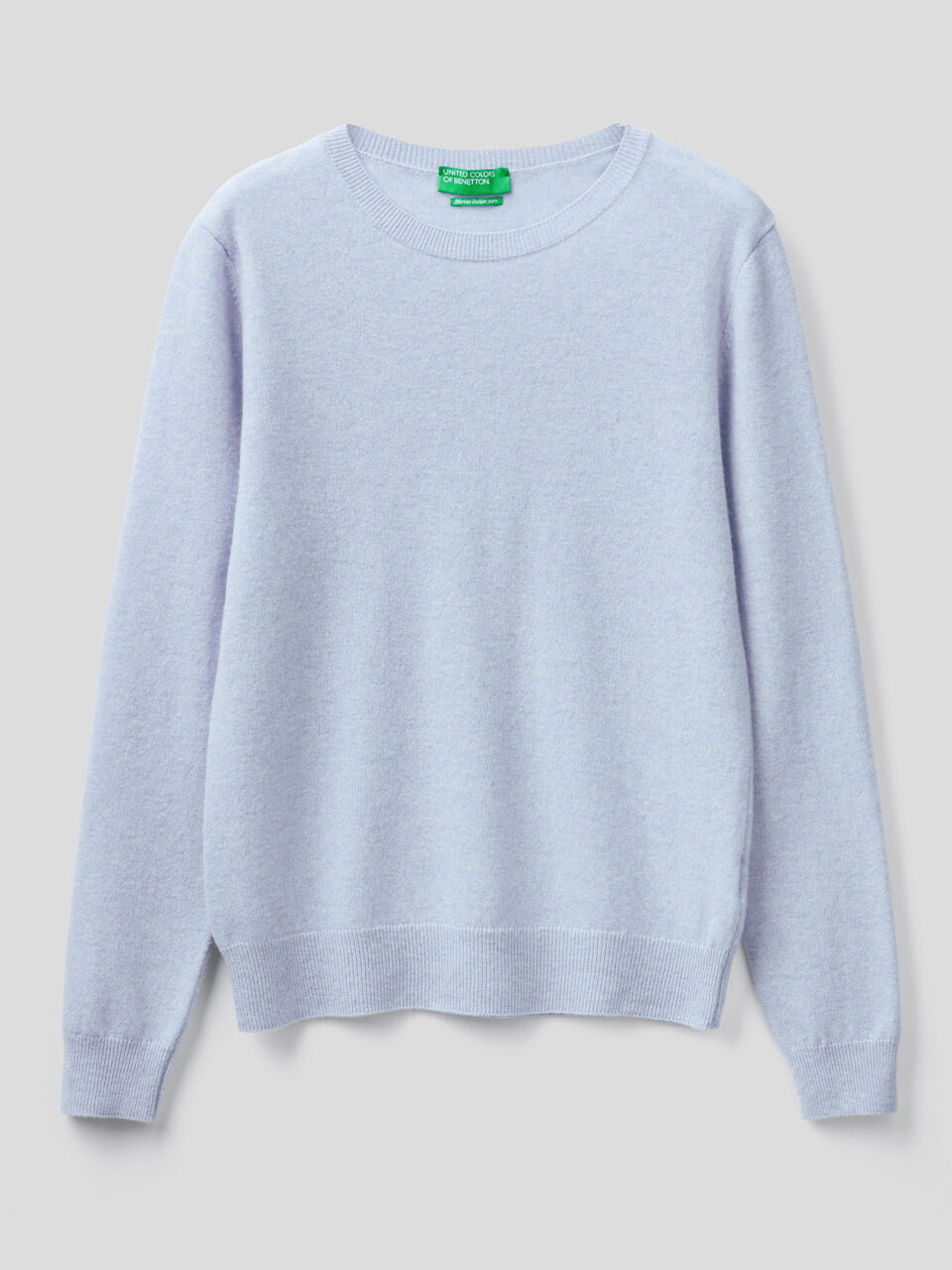 Pull col rond en pure laine vierge image number 1