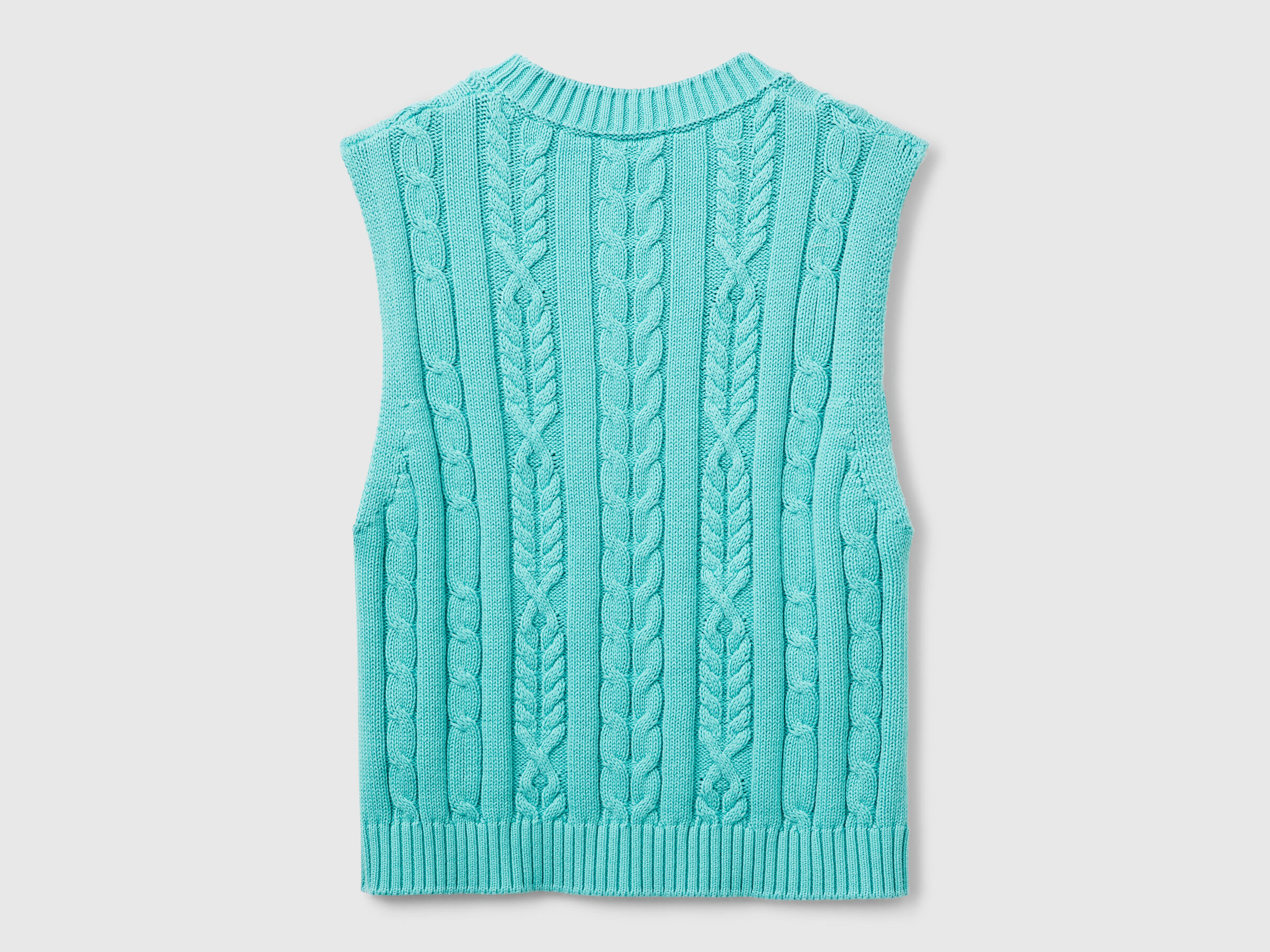 SLEEVELESS SWEATER Femme image number 4