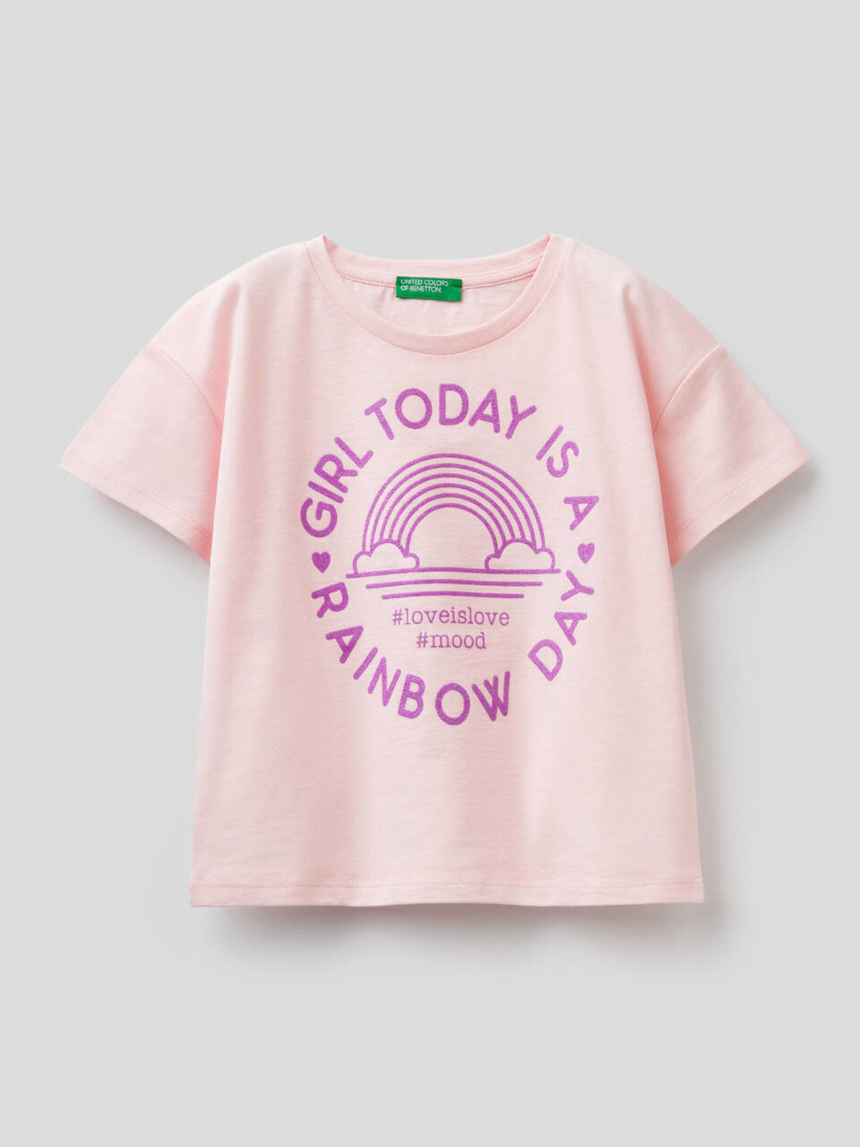 T-shirt coupe boxy en pur coton image number 1