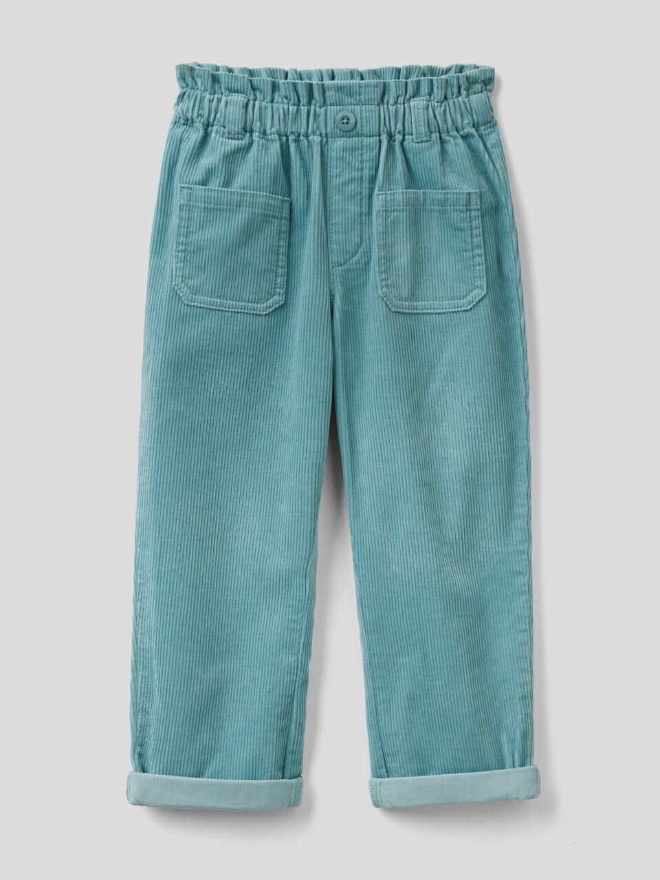 Bermuda En Molleton Avec Élastique United Colors of Benetton Fille Vêtements Pantalons & Jeans Pantalons courts Shorts en jean 