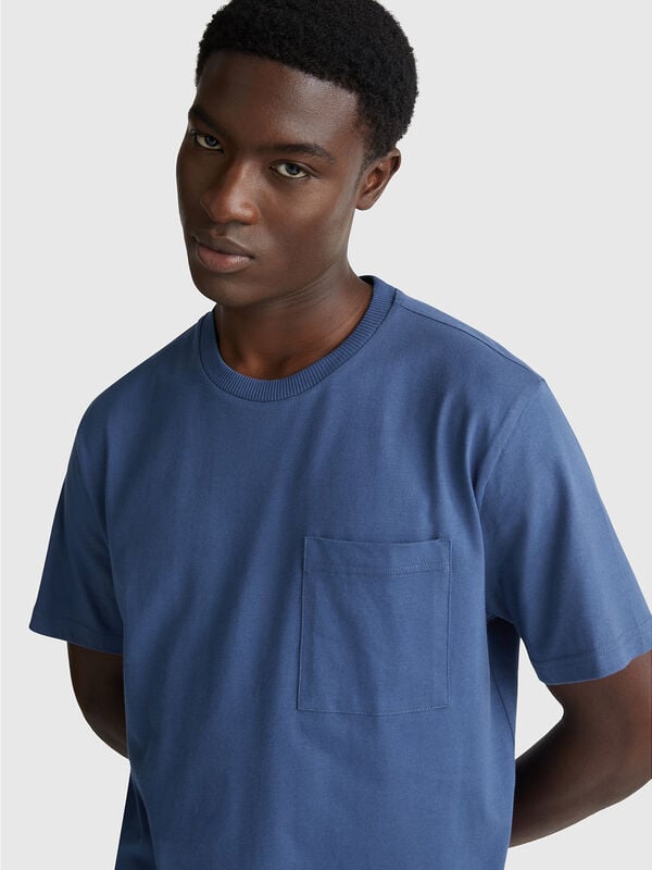 T-shirt en coton avec poche Homme