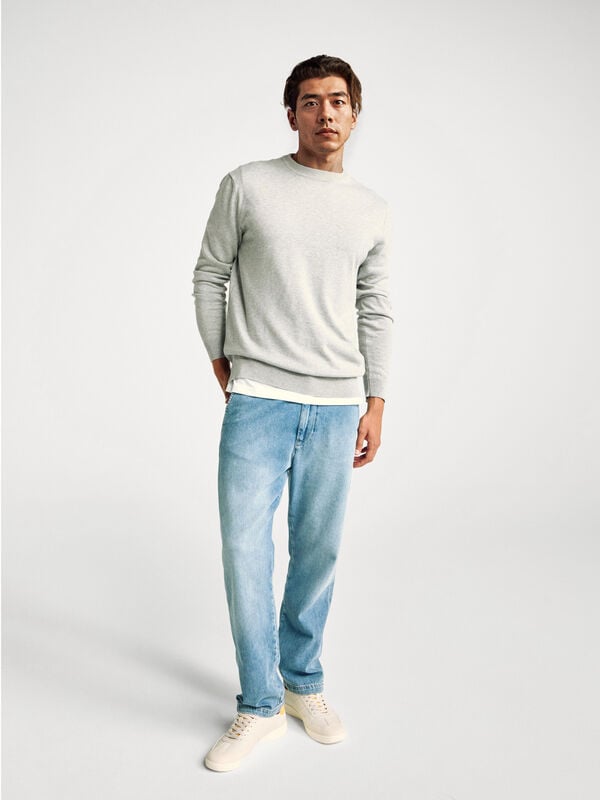 Jean chino coupe droite Homme