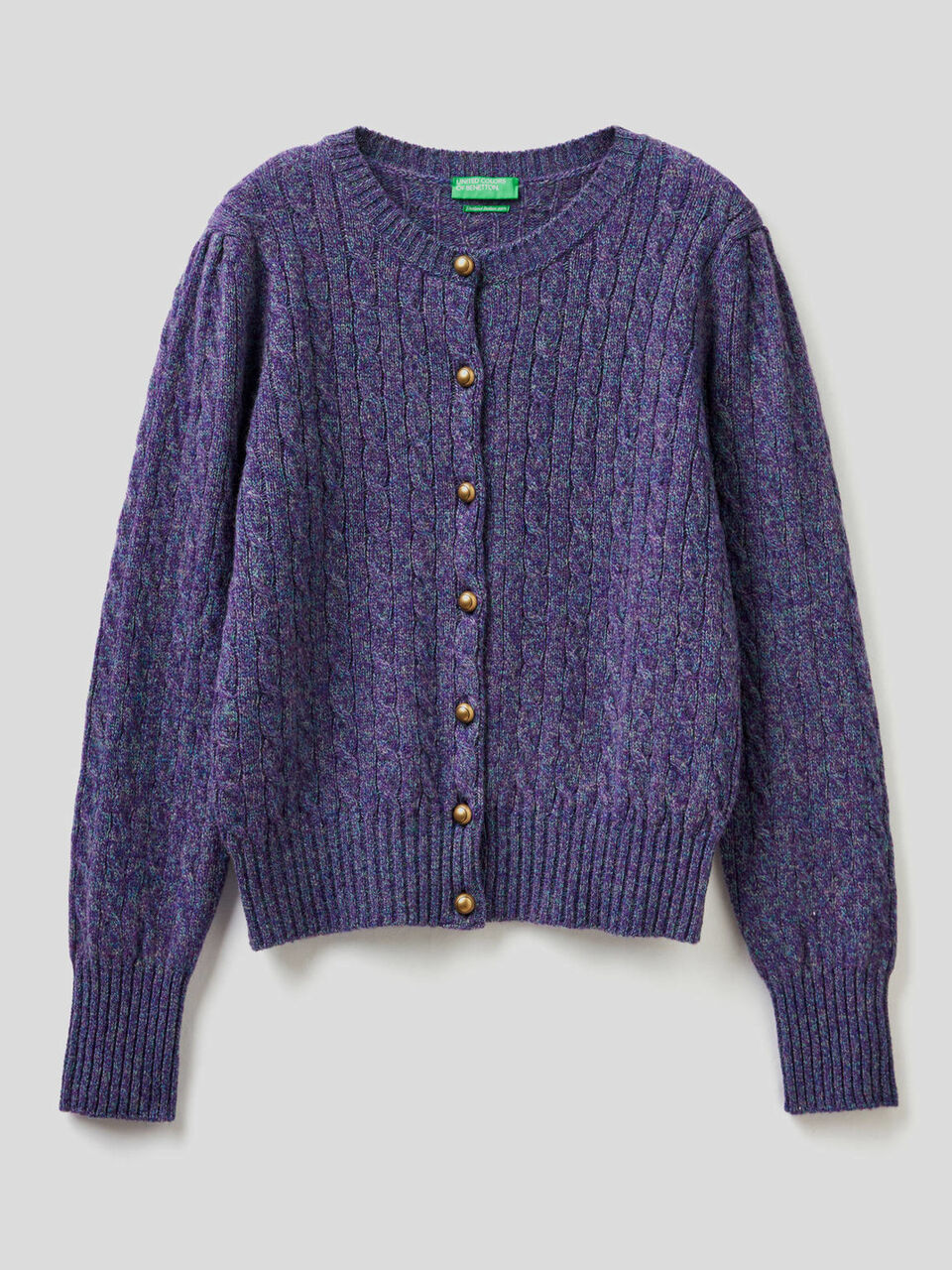 Gilet à torsades en pure laine Shetland image number 1