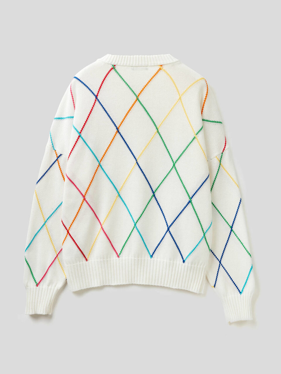 Pull à losanges multicolores image number 2