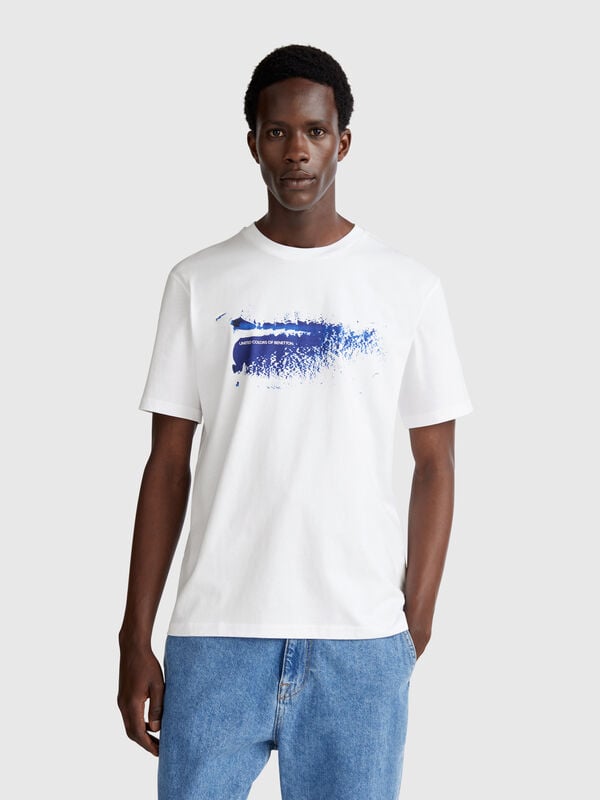 T-shirt avec imprimé photographique Homme