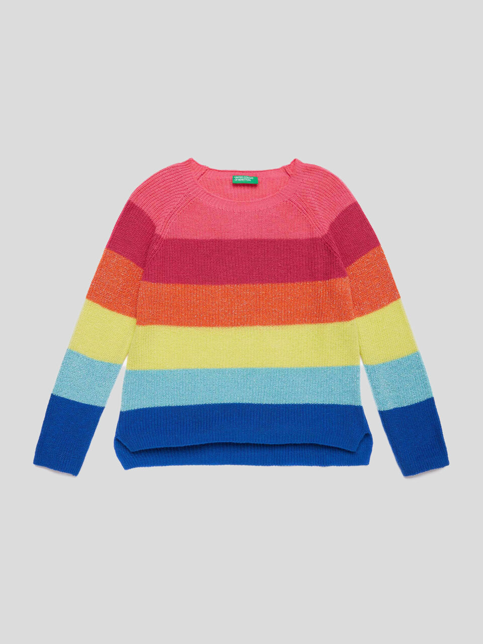 Pull à rayures avec lurex image number 1