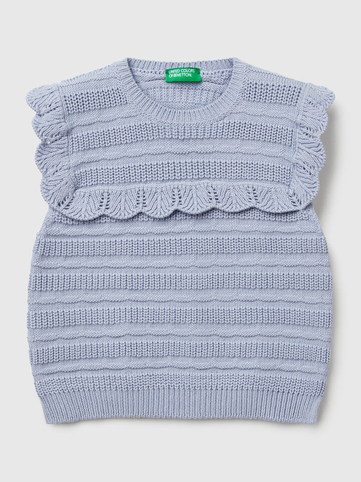 SLEEVELESS SWEATER SLEEVELESS SWEATER Filles