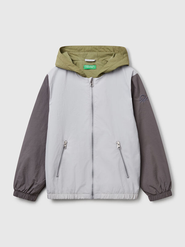 Veste en nylon à capuche Garçon