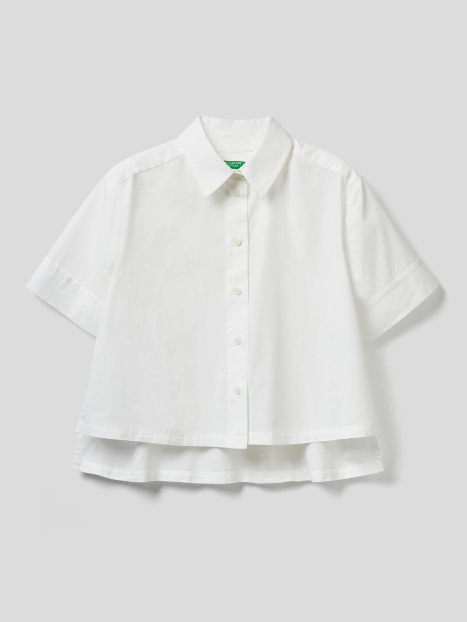 Blouse coupe boxy en 100% coton image number 1