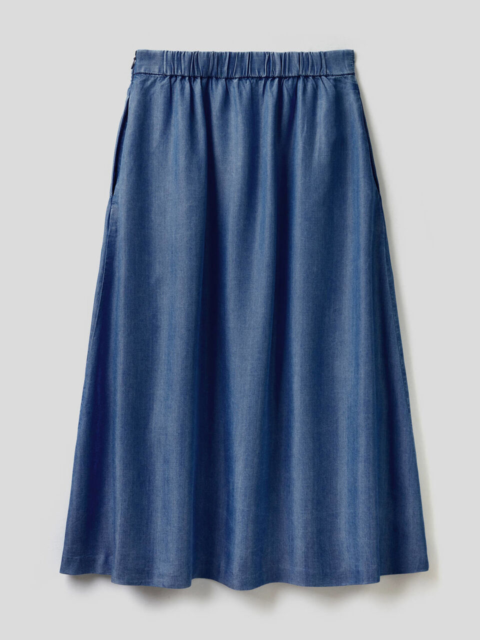 Jupe large effet jeans image number 2