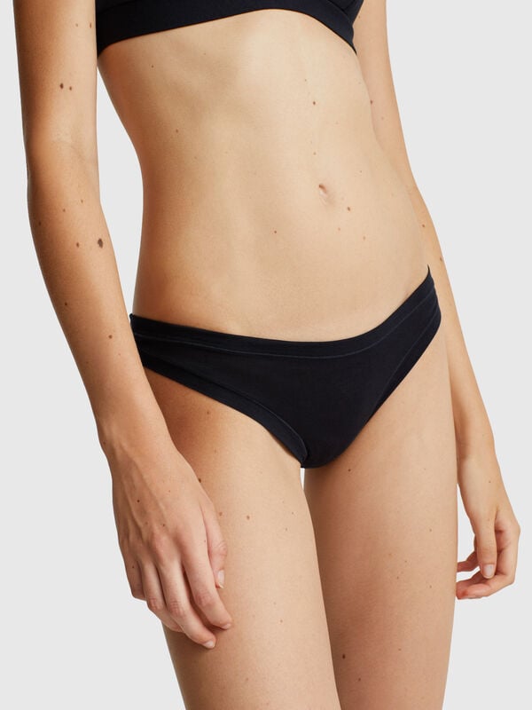Maillot brésilien en coton super extensible Femme