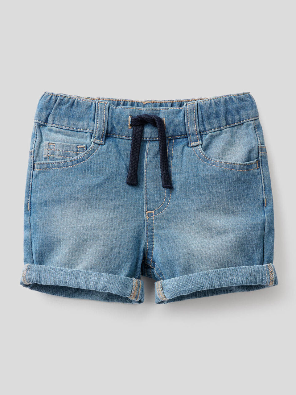 Short en molleton effet denim image number 1